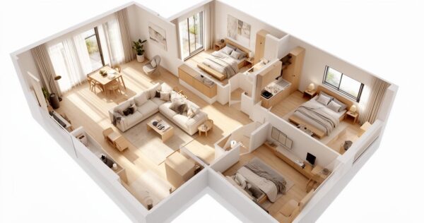 Appartement de 4 pièces : tout savoir sur les types T4 et F4 avant d&rsquo;aménager